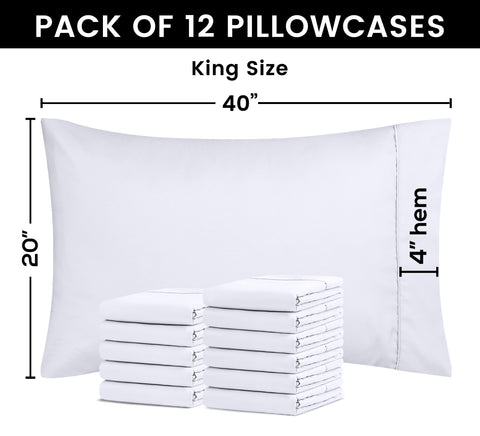 Utopia Bedding 4-inch hem piping detail provides a refined, secure fit.