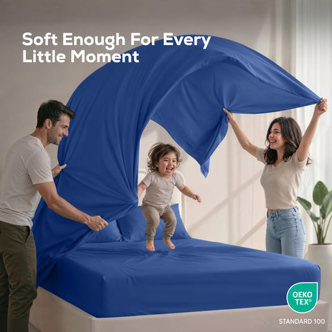 Utopia Bedding all-around elastic close-up for secure bed fit.