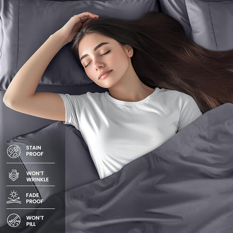 Utopia Bedding all-around elastic keeps sheets in place all night.