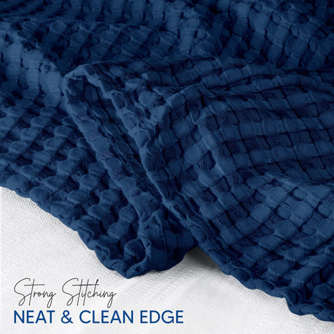Utopia Bedding all-season blanket on bed for year-round use.