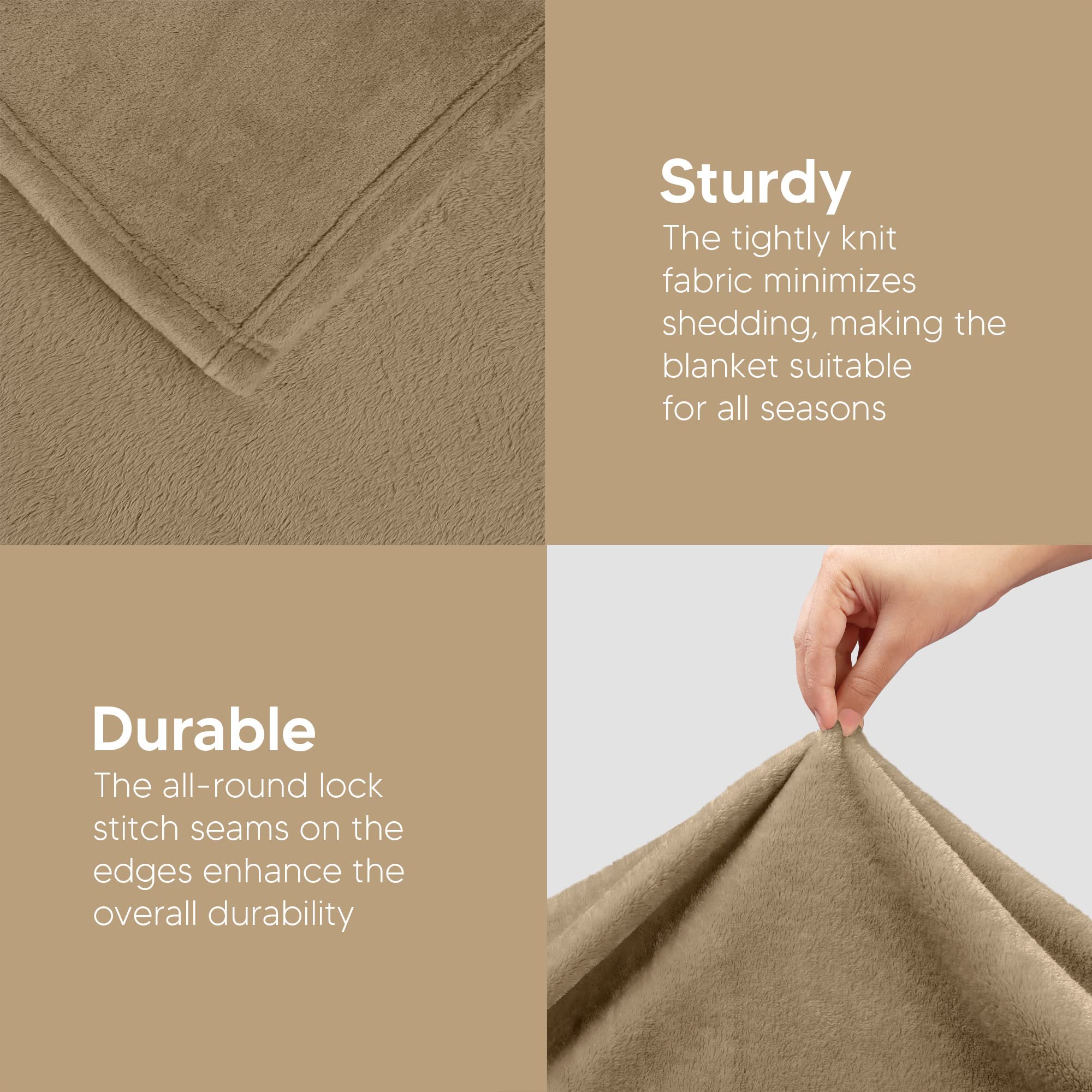 Utopia Bedding all-season plush blanket suitable for year-round comfort