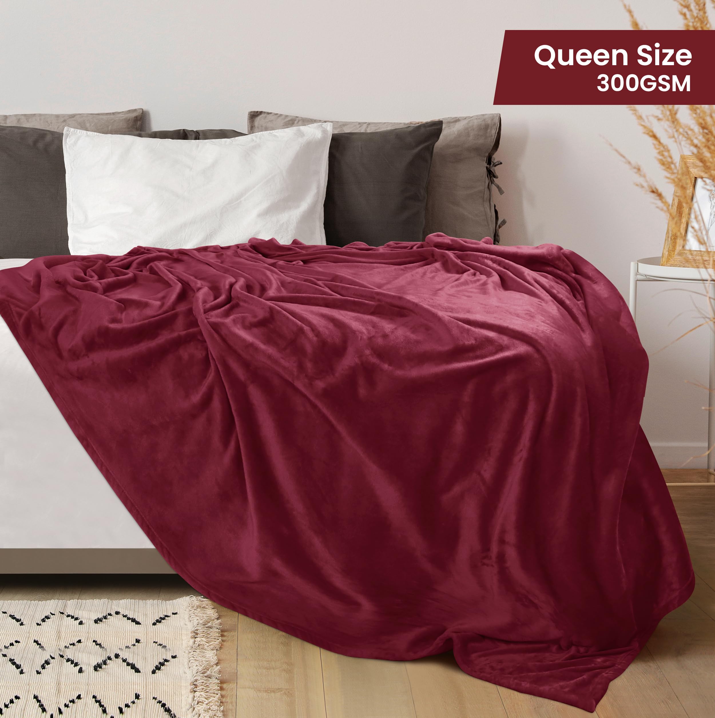 Utopia Bedding anti-static fleece blanket reduces static cling for comfy nights