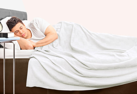 Utopia Bedding blanket used as bed throw for added style and warmth.