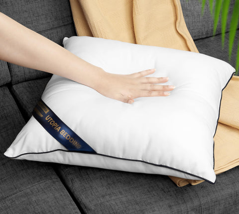 Utopia Bedding bedroom decor with white inserts for a cozy vibe