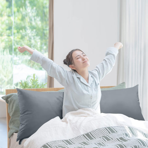 Inviting bedroom setup featuring the Utopia Bedding full body pillow for restful sleep