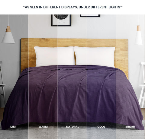 Utopia Bedding blanket draped over sofa demonstrates versatile home styling