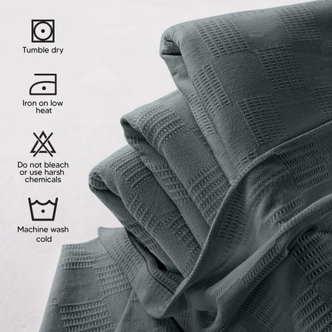 Utopia Bedding blanket folded beside a storage basket for versatile use.