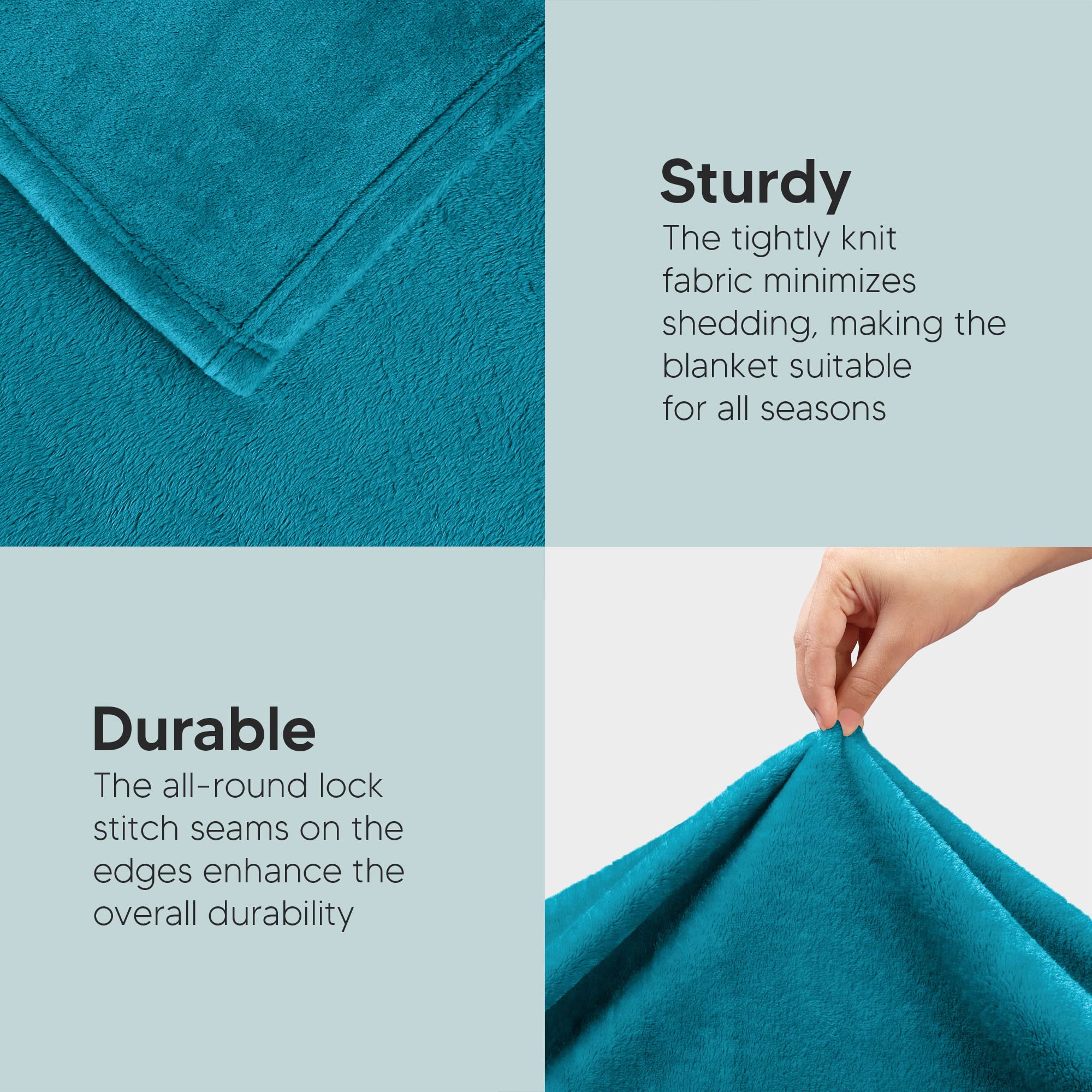 Utopia Bedding blanket on couch for movie night delivers soft warmth