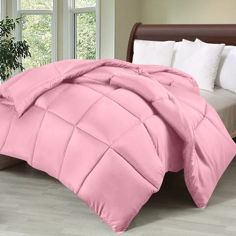 Utopia Bedding box stitch construction keeps fill evenly distributed for lasting loft.