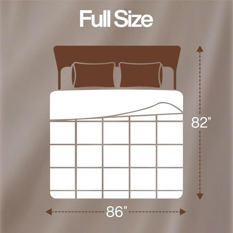 Utopia Bedding Full Comforter box-stitch construction keeps loft and prevents clumping.