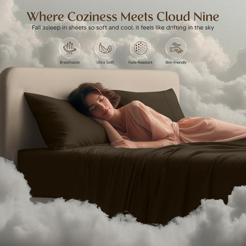 Utopia Bedding breathable microfiber offers airy, silky feel.