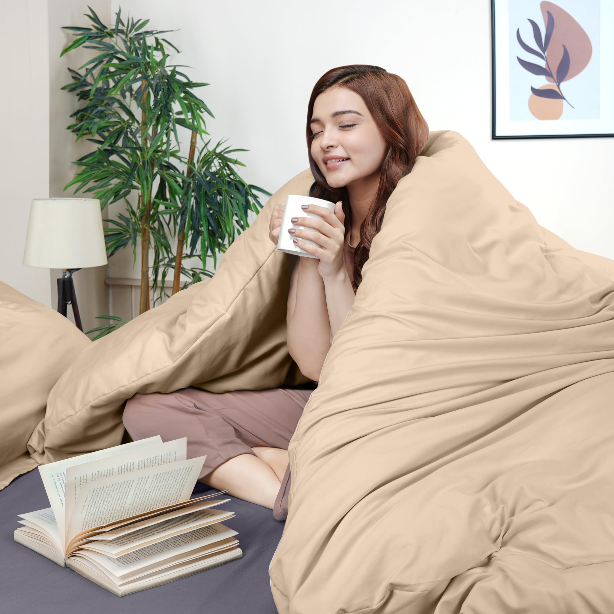 Utopia Bedding brushed microfiber closeup shows soft, breathable texture.