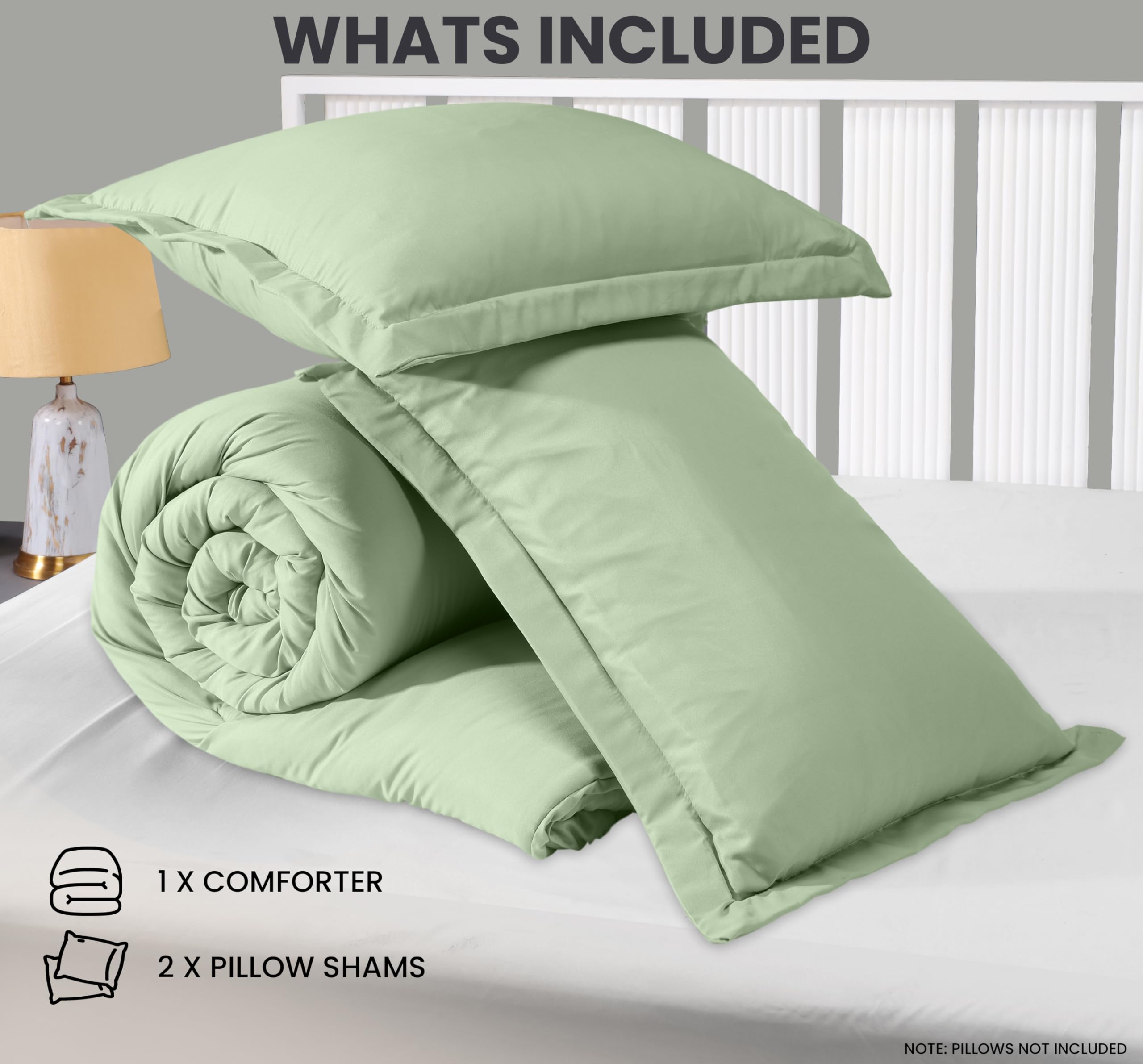 Ultra-soft brushed microfiber by Utopia Bedding for breathable nights