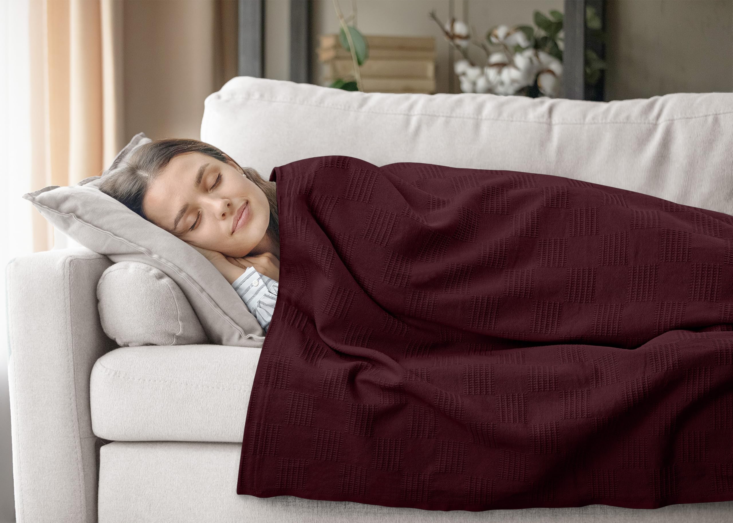 Utopia Bedding color burgundy swatch highlighting rich decor compatibility
