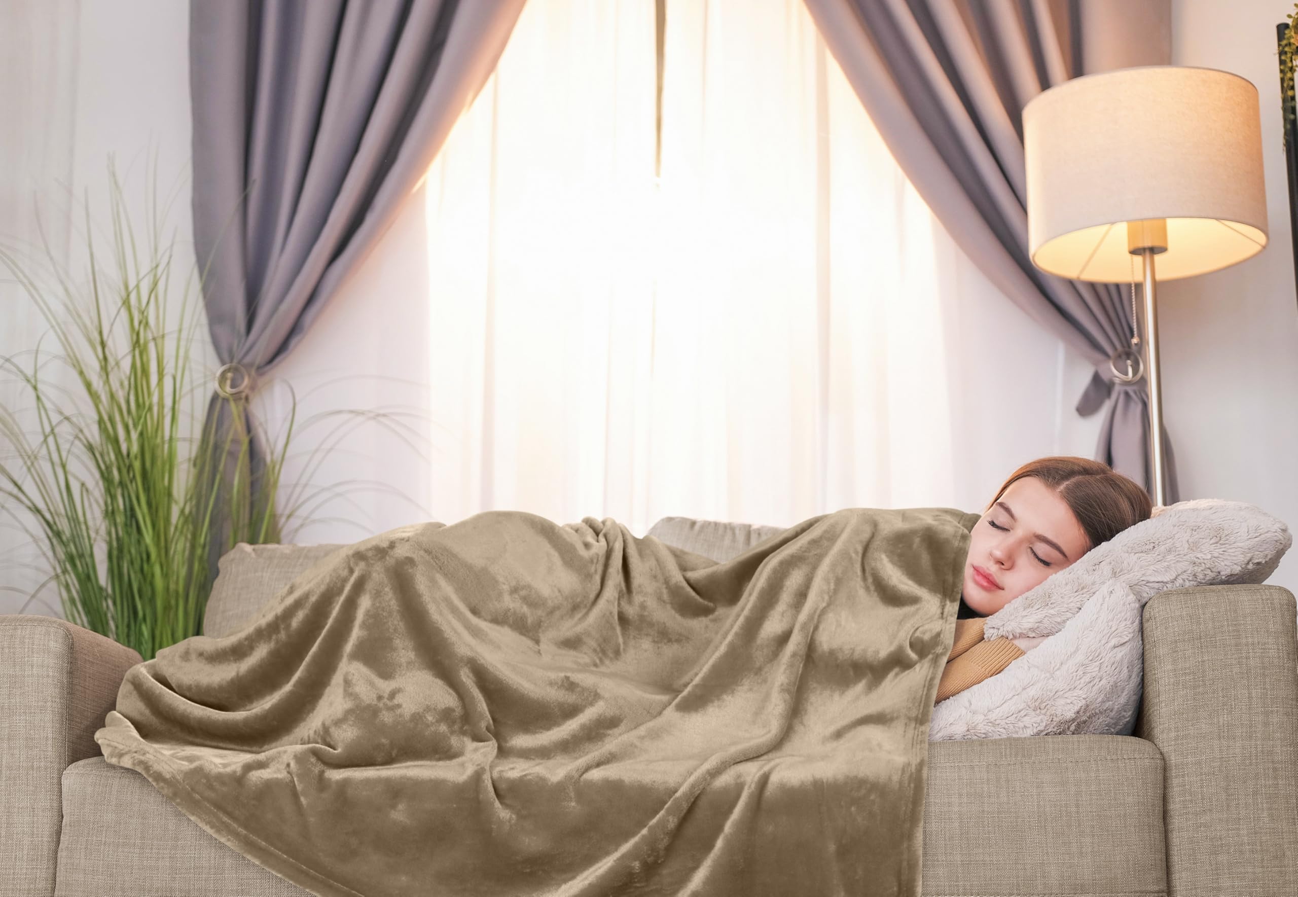Utopia Bedding camel color bedroom accent adds subtle luxury