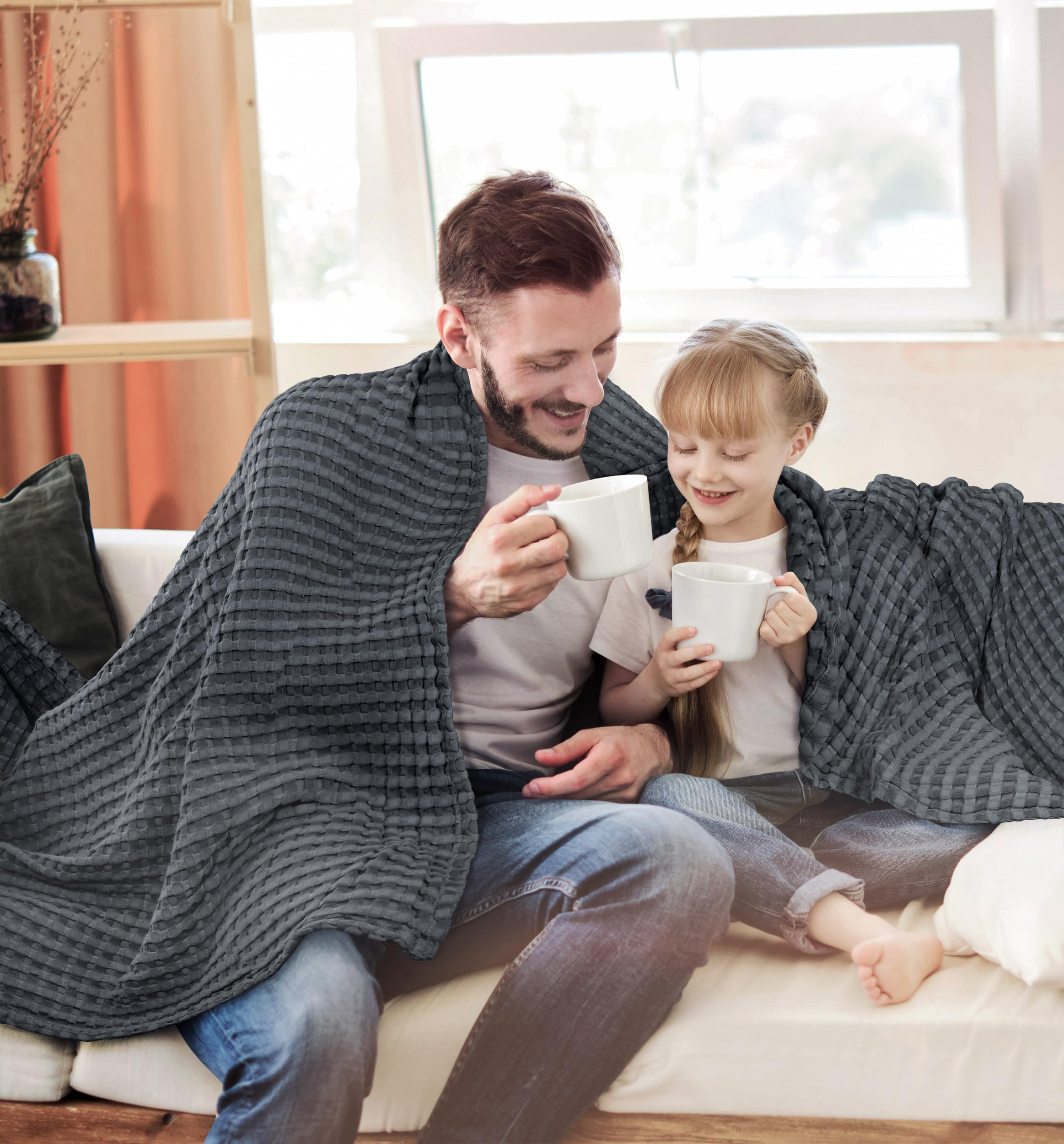 Utopia Bedding waffle blanket easy to care for