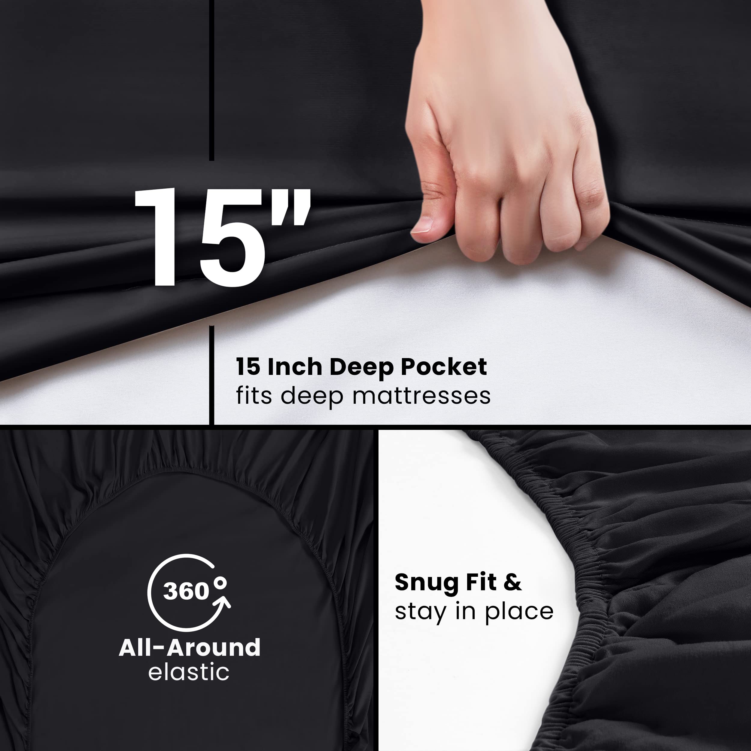 Utopia Bedding easy-care sheet stays vibrant with cold wash and low heat drying.