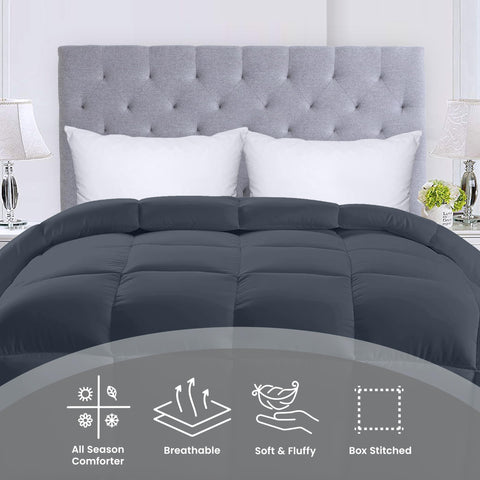 Utopia Bedding box stitching detail emphasizes a tidy look and stable fill