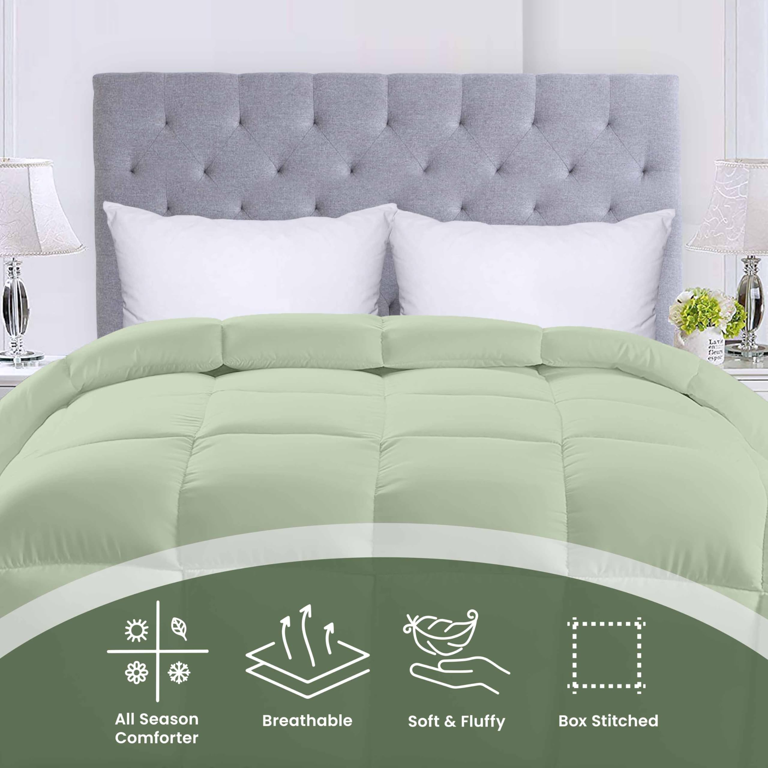 Utopia Bedding corner tabs close-up shows secure fit for duvet inserts.