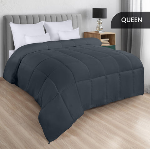 Utopia Bedding comforter corner tabs secure placement on the bed.
