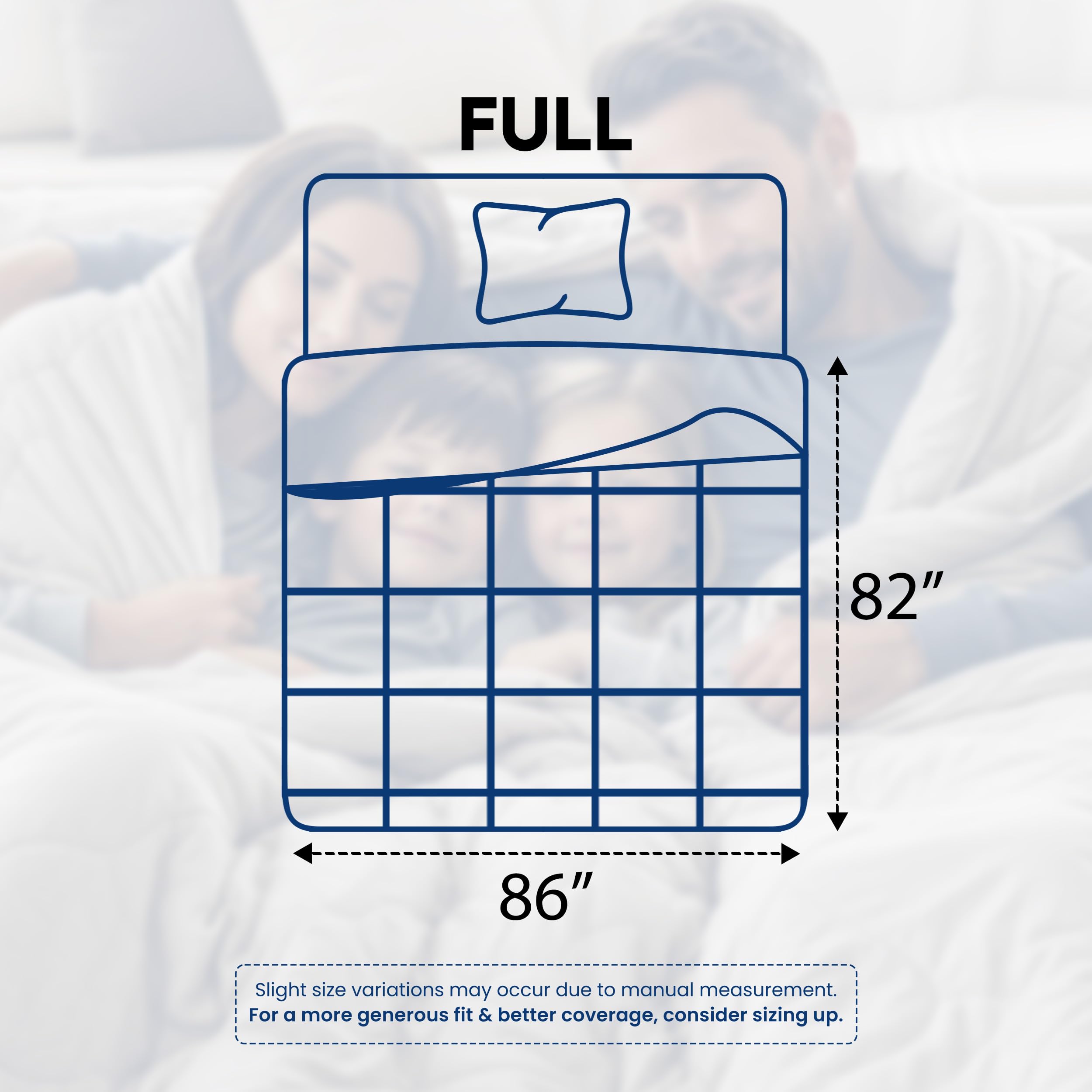 Utopia Bedding Comforter shows box stitching for even fill distribution.