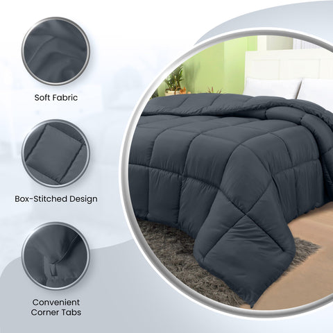 Utopia Bedding grey color complements most bedrooms and decor.