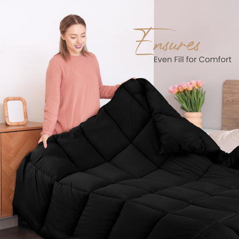 Utopia Bedding soft filling delivers cozy, breathable warmth for year-round use.