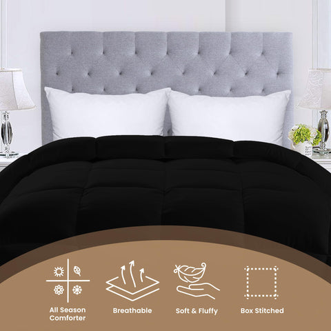 Utopia Bedding soft siliconized fiber fill delivers plush warmth