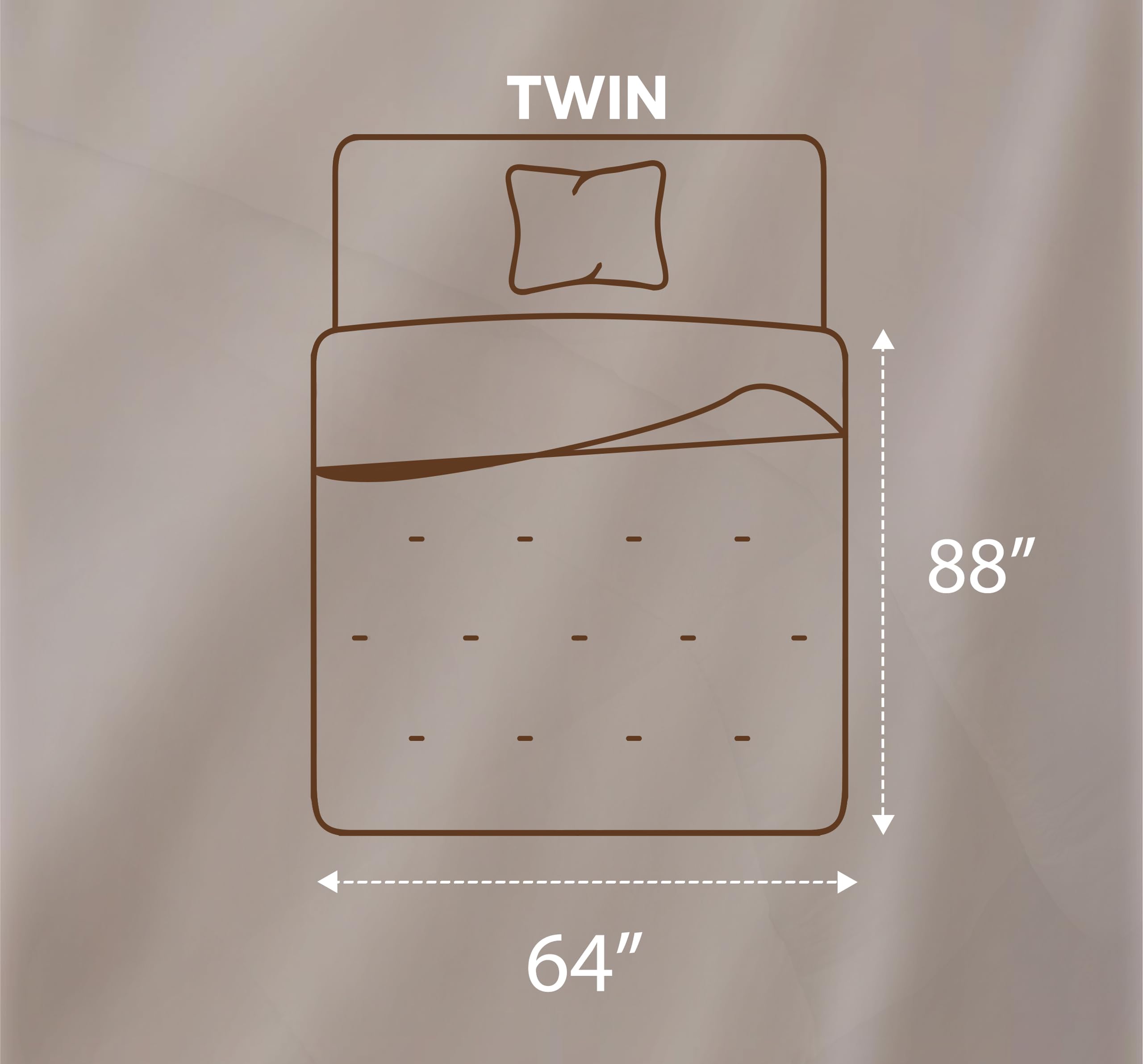 Utopia Bedding stitching close-up shows even distribution for fluffy warmth.