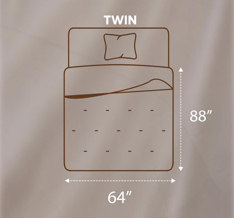 Utopia Bedding stitching close-up shows even distribution for fluffy warmth.