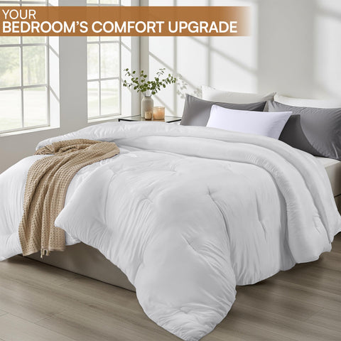 Utopia Bedding image highlights OEKO-TEX certified materials for safe everyday bedding.