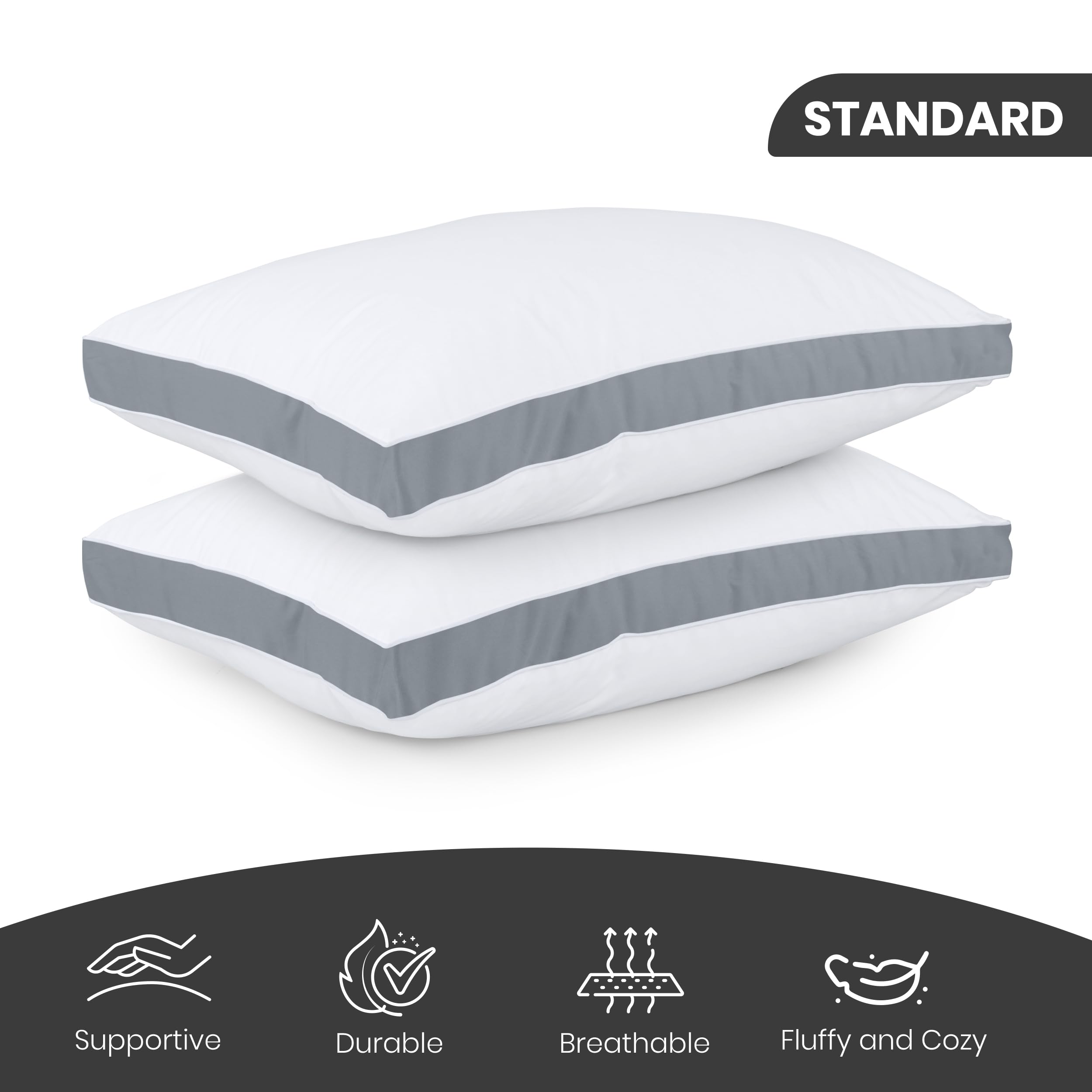 Utopia Bedding cooling breathable fabric highlights airflow for cooler nights.