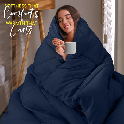 Utopia Bedding corner tabs secure the duvet cover to prevent shifting during sleep.