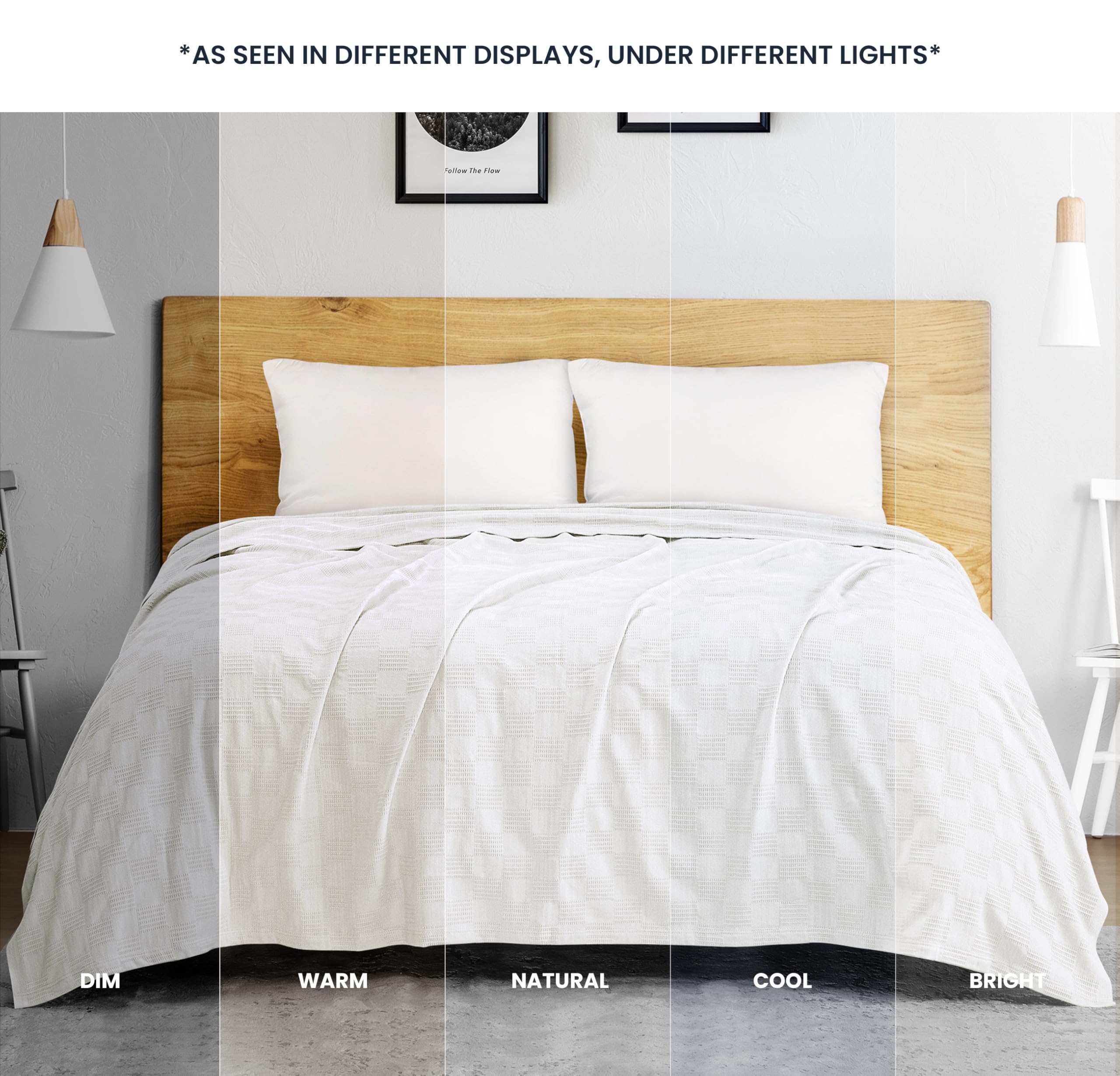 Utopia Bedding cozy bed spread draped over couch for versatile living room warmth.