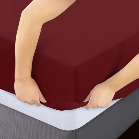 Utopia Bedding deep-pocket 15-inch fit securely covers tall mattresses.