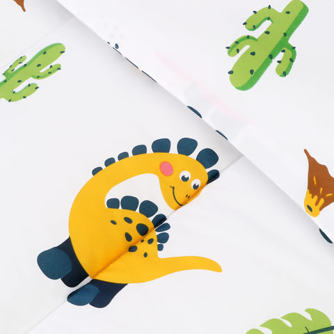 Utopia Bedding dinosaur-themed bed in kids' room invites a fun bedtime routine.