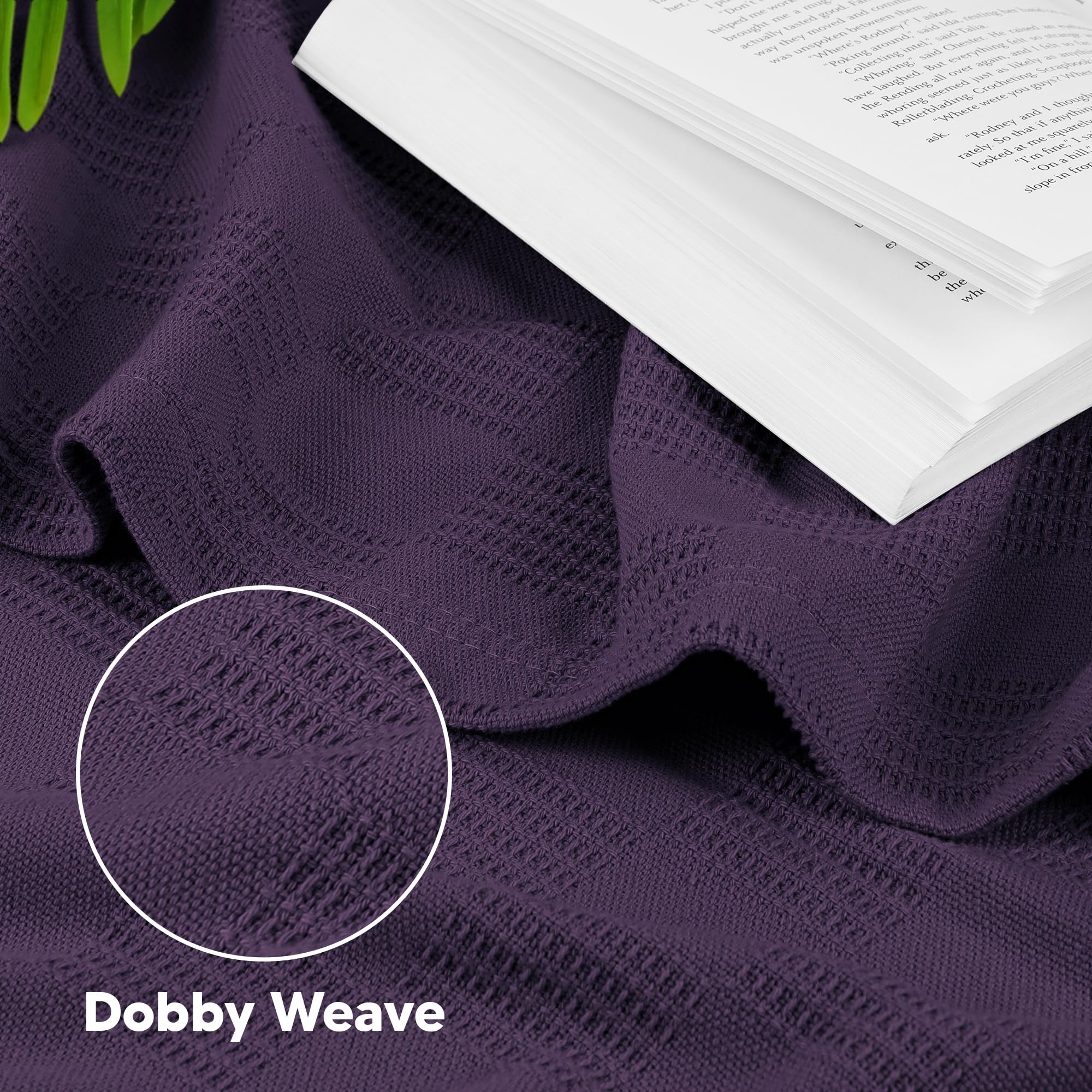 Utopia Bedding dobby weave texture showing durable, elegant pattern