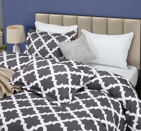 Utopia Bedding down-alternative fill offers fluffy comfort without allergens.