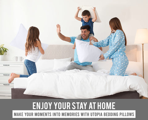 Utopia Bedding hotel-quality softness that resists flattening over time.