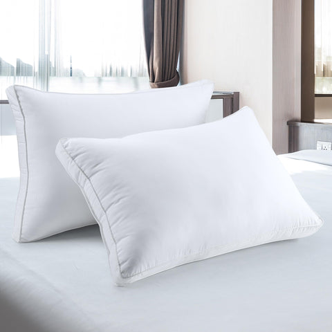 Utopia Bedding durable piping detail pillow, maintains shape over time.