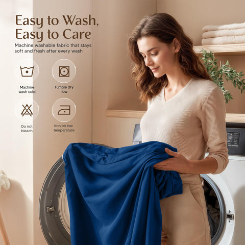 Utopia Bedding care label image; easy machine wash for quick refresh.