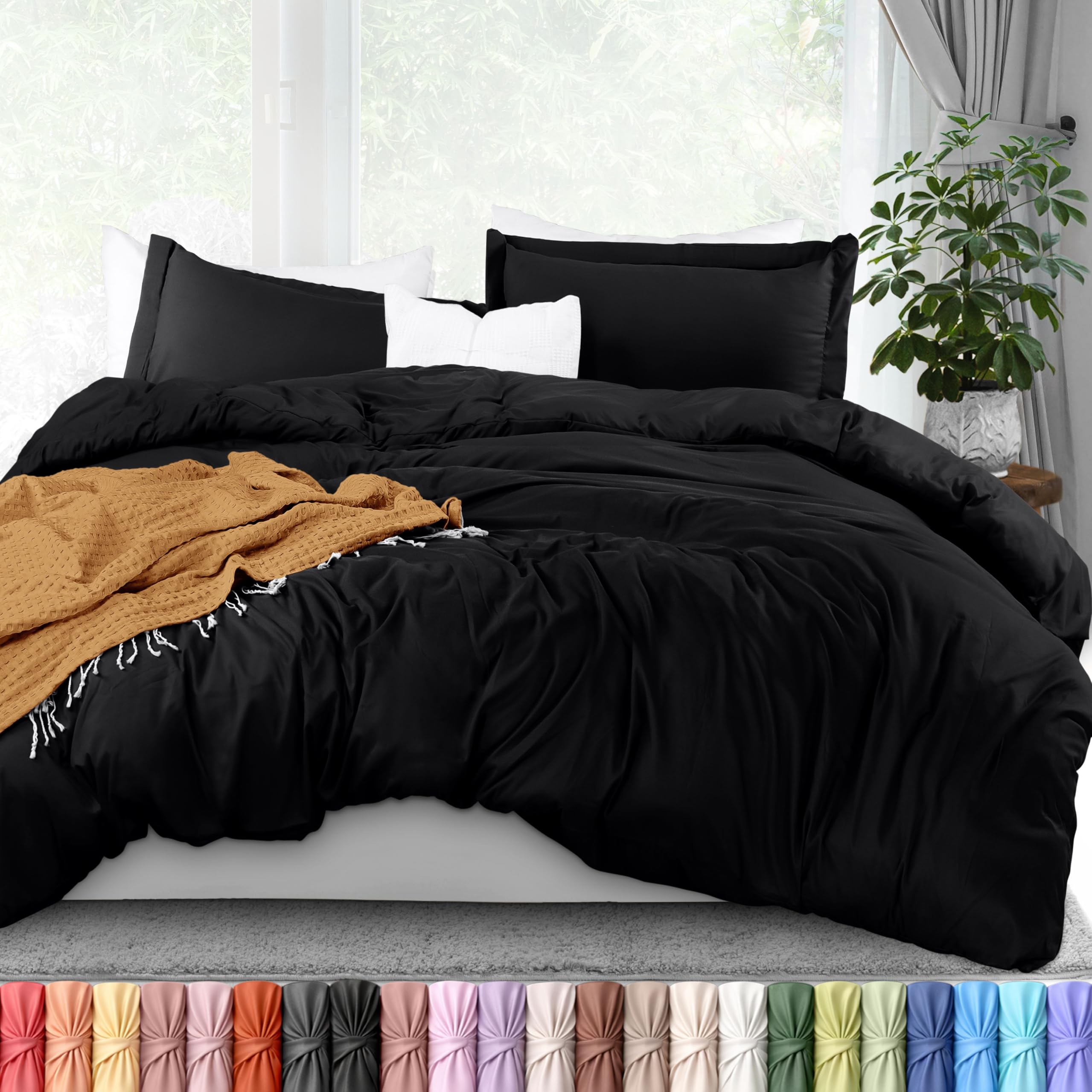 Utopia Bedding king duvet cover 104x90 with zippered closure for easy duvet insertion.