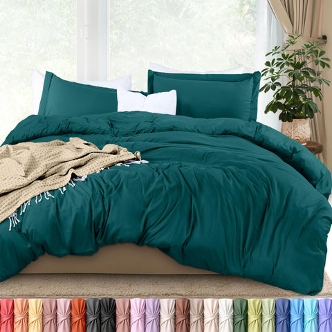 Utopia Bedding king duvet cover with zipper closure keeps the comforter secure and neat.