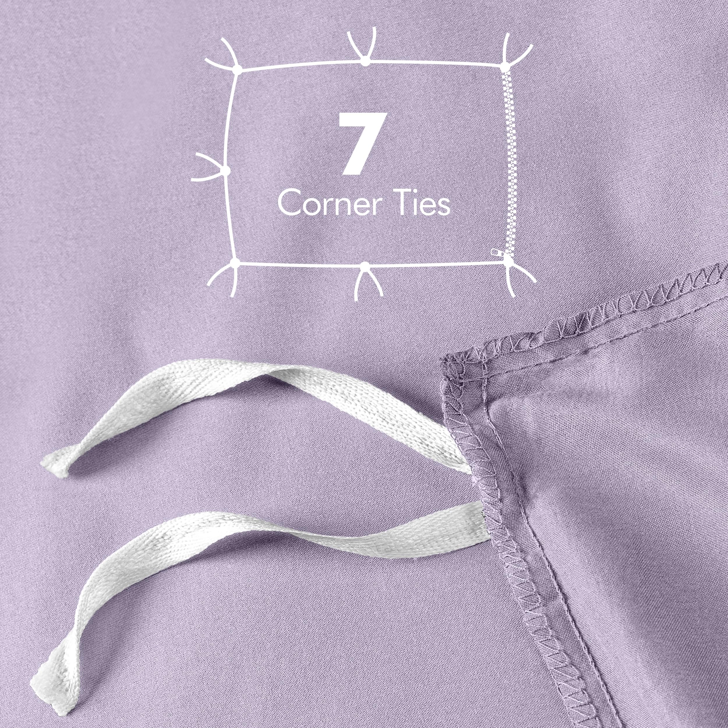 Utopia Bedding duvet cover seven tie knots keep comforter in place