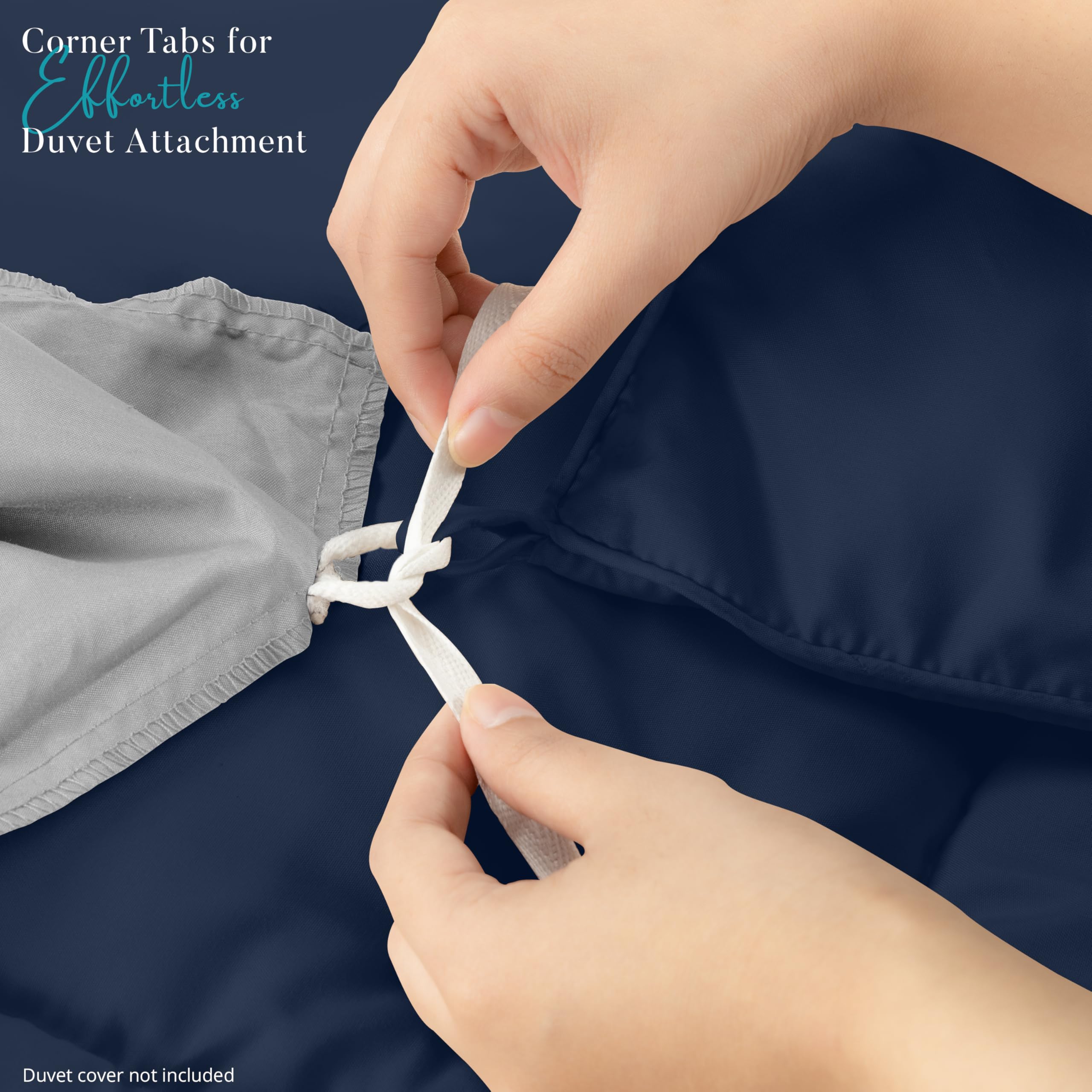 Utopia Bedding easy-care duvet insert is machine washable and quick-drying.