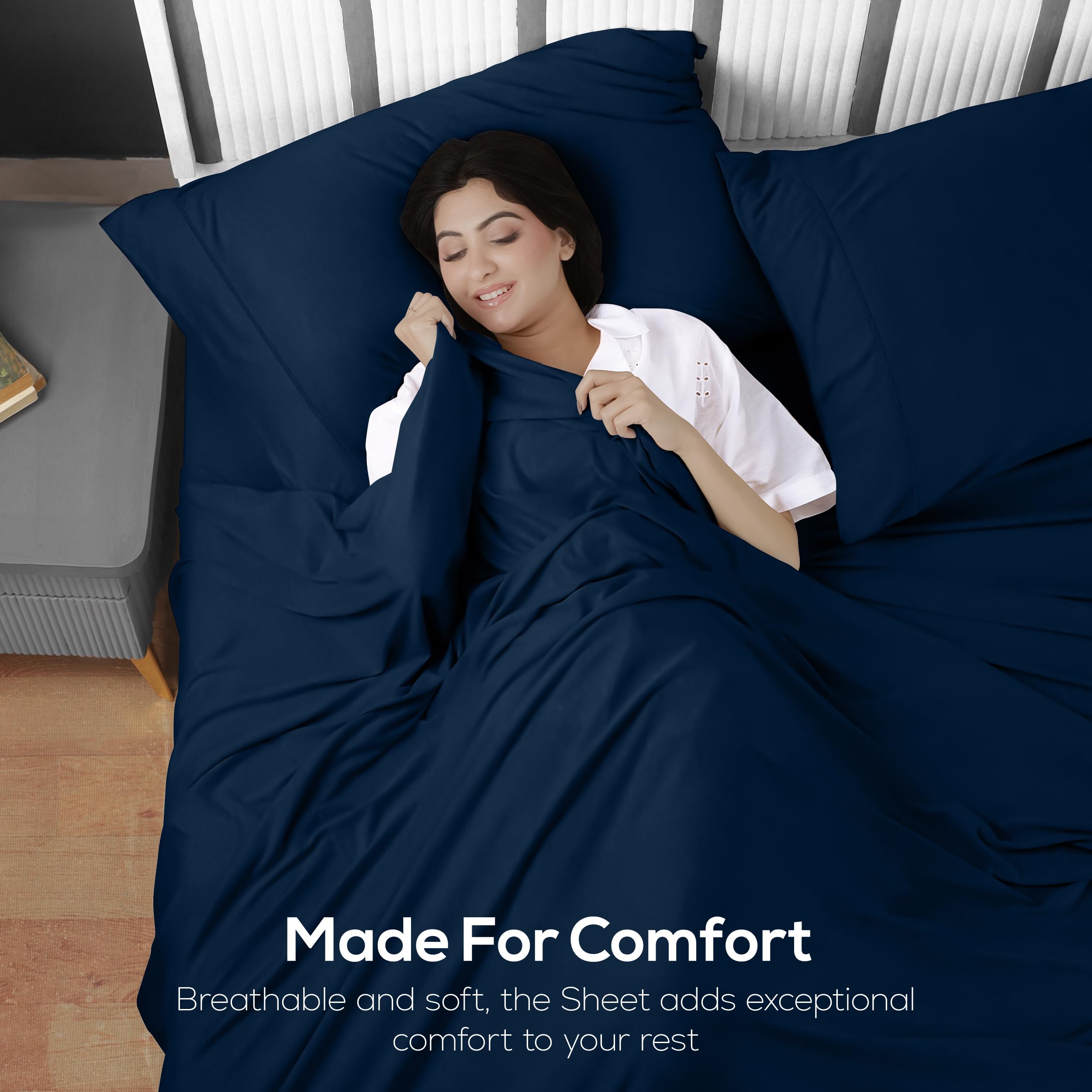 Utopia Bedding easy-care jersey sheets are machine washable and quick to dry.