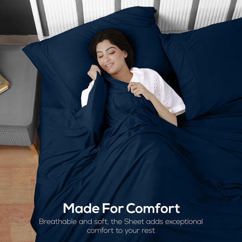 Utopia Bedding easy-care jersey sheets are machine washable and quick to dry.