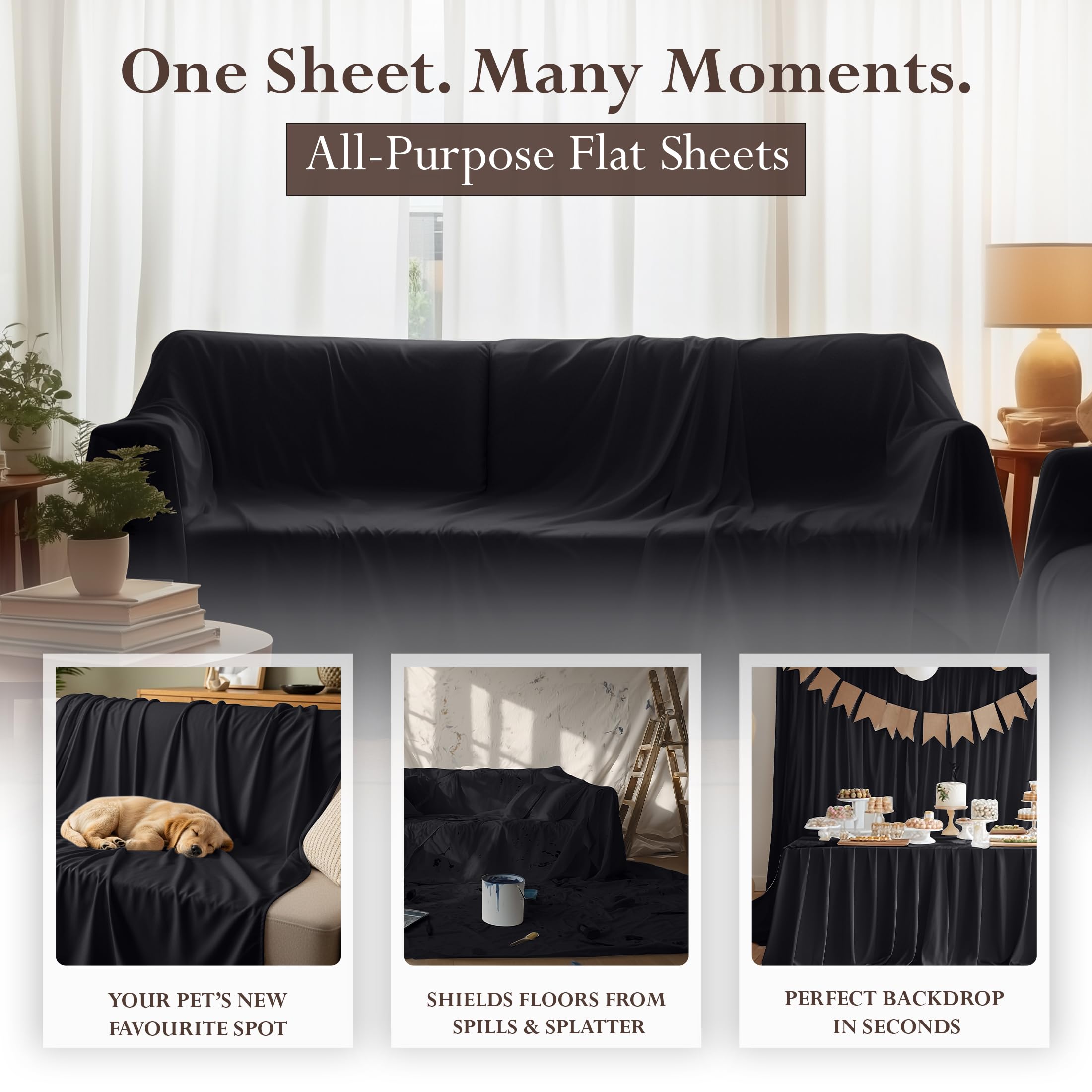 Utopia Bedding easy-care label highlights machine wash instructions for convenience.