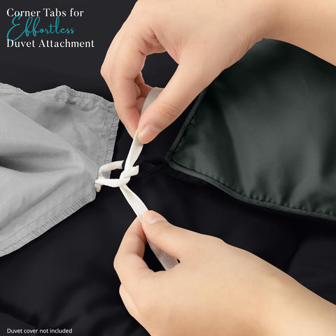 Utopia Bedding easy care label suggests cold wash and tumble dry