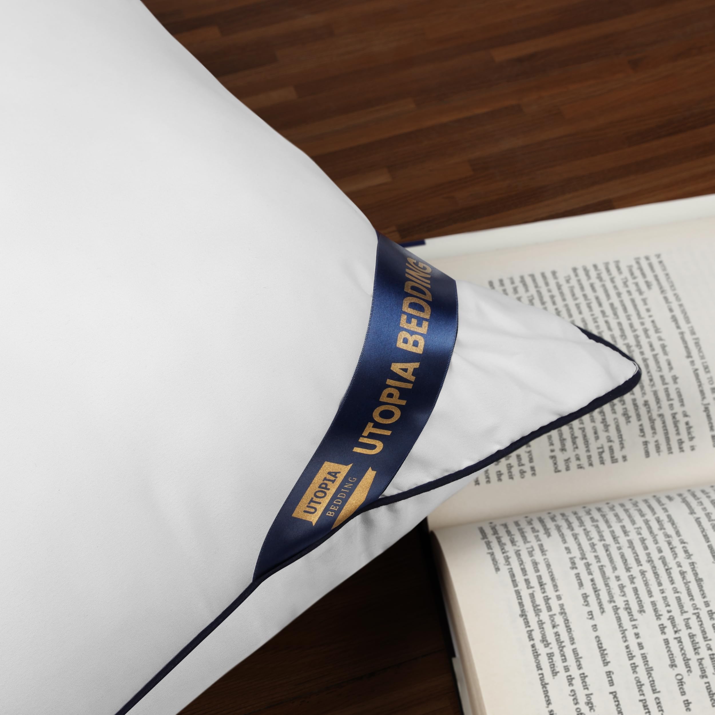 Utopia Bedding easy-care pillow inserts stay plump with use